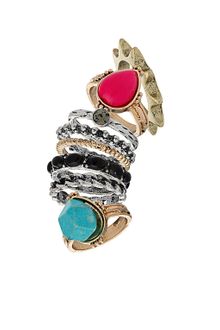 Topshop Spirit Bumper Ring Pack - Lyst