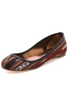 Twelfth Street by Cynthia Vincent Sage Ikat Ballet Flats - Lyst