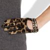 Valentino Rockstud Leather and Calf Hair Gloves in Black - Lyst