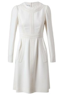 Valentino Silk Embroidered Dress - Lyst