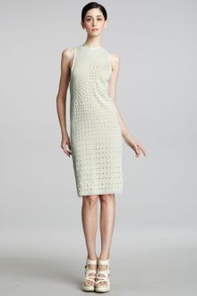 Vera Wang Eyelet Shift Dress - Lyst