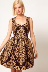 ASOS Collection Dolly Dress in Baroque Print