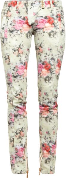Balmain Printed Midrise Skinny Jeans - Lyst