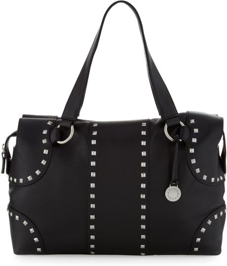 black pyramid shoulder bag