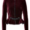 Emilio Pucci Burgundy Velvet Peplum Jacket in Red (burgundy) - Lyst