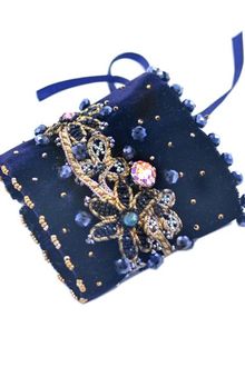 Krista R Midnight Blues Embroidered Cuff - Lyst
