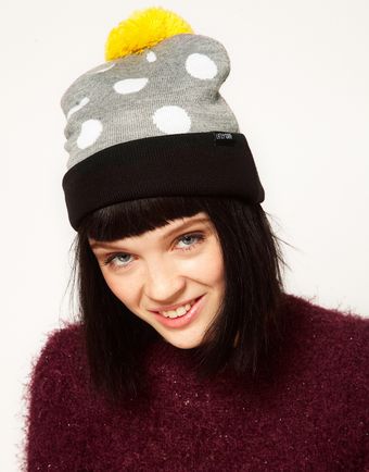 Lazy Oaf Polka Bobble Beanie Hat - Lyst