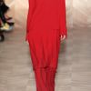 Maison Martin Margiela Stepwaist Crepe Wideleg Pants in Red - Lyst