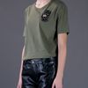 Mcq By Alexander Mcqueen Logo Embellished Tshirt in Khaki (green) - Lyst