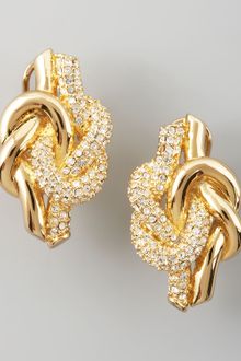 Rachel Zoe Love Knot Post Earrings - Lyst