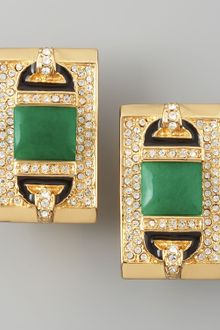 Rachel Zoe Rectangular Clip Earrings  - Lyst