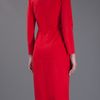 Yves Saint Laurent Fitted Pencil Dress in Red - Lyst
