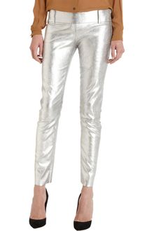 Acne Metallic Leather Pant - Lyst