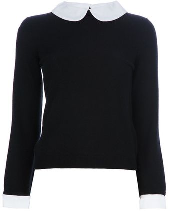 Alice + Olivia Peter Pan Collar Sweater - Lyst