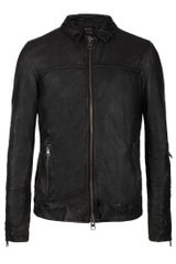 AllSaints Tricky Leather Bomber Jacket