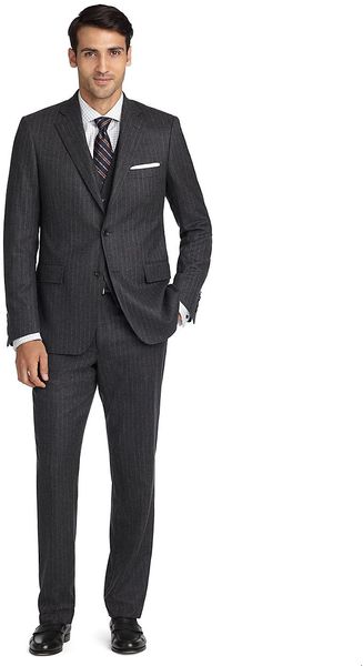 Brooks Brothers Regent Double Track Stripe Threepiece Suit - Lyst