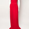 Giambattista Valli Drape Shoulder Jersey Gown in Red - Lyst