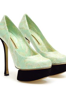 Nicholas Kirkwood Floral Brocade Platform Pumps - Lyst