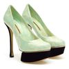Nicholas Kirkwood Floral Brocade Platform Pumps in Green (black green) - Lyst