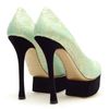 Nicholas Kirkwood Floral Brocade Platform Pumps in Green (black green) - Lyst