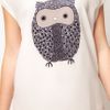 Oasis Owl Front Tshirt in White (ivory) - Lyst