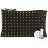 Topshop Gold Stud Suede Clutch in Black - Lyst