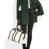 Yves Saint Laurent Large Cabas Chyc Leather Tote in White (black) - Lyst