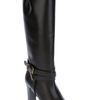 Burberry Buckle Detail Boot in Black - Lyst