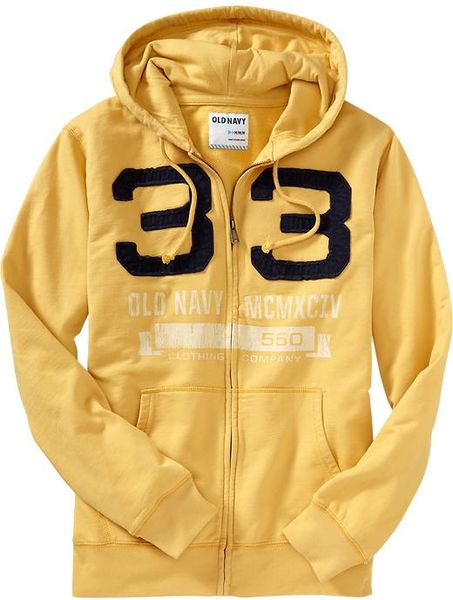 Old Navy Logo Applique Hoodies in Yellow for Men (gold rush) | Lyst