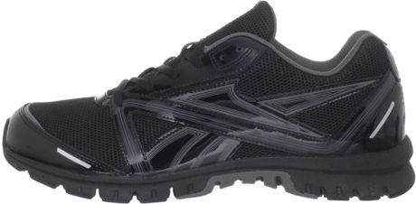 black and grey reebok shoes