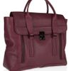 3.1 Phillip Lim Pashli Leather Tote in Brown (aubergine) - Lyst