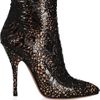 Alaïa Laser Cut Patent Leather Boots in Black - Lyst