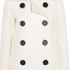 Derek Lam Woolblend Peacoat in White - Lyst