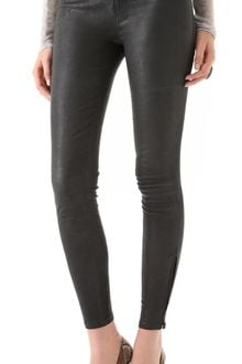 J Brand Super Skinny Leather Pants - Lyst