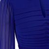 Karen Millen Graphic Pleats Dress in Blue - Lyst