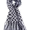 Missoni Zigzag Openknit Scarf in Black - Lyst
