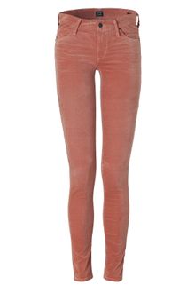 Citizens Of Humanity Rose Petal Avedon Ultra Skinny Velvet Pants - Lyst
