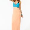 Nasty Gal Block Party Maxi Dress in Pink (black) - Lyst