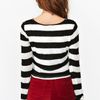 Nasty Gal In Line Crop Knit in Black - Lyst
