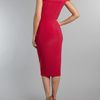 Pied A Terre Slinky Knot Jersey Dress in Red (hot pink) - Lyst