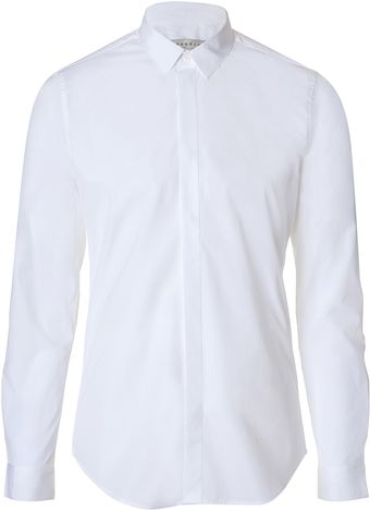 Sandro White Cotton Shirt - Lyst