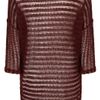 Topshop Ladder Stripe Sweater in Red (burgundy) - Lyst