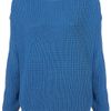Topshop Knitted Textured Grunge Jumper in Blue (cobalt) - Lyst