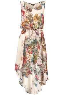Topshop Hyacinth Dip Hem Dress - Lyst