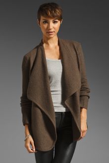 Vince Boiled Wool Sweater Jacket - Lyst