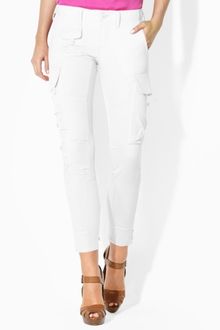 Ralph Lauren Blue Label Cropped Charter Cargo Pant - Lyst