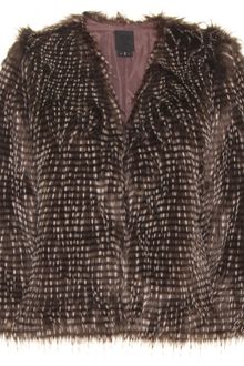 Anna Sui Faux Fur Cropped Jacket - Lyst