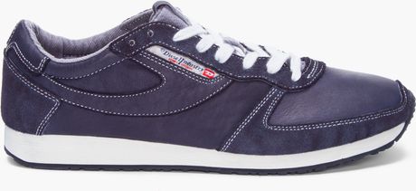 diesel blue trainers