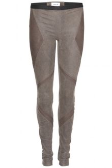 Helmut Lang Patina Amour Suede Leggings - Lyst