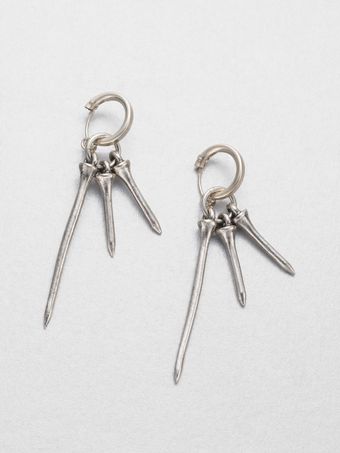 Low Luv Golf Tee Huggie Earrings - Lyst